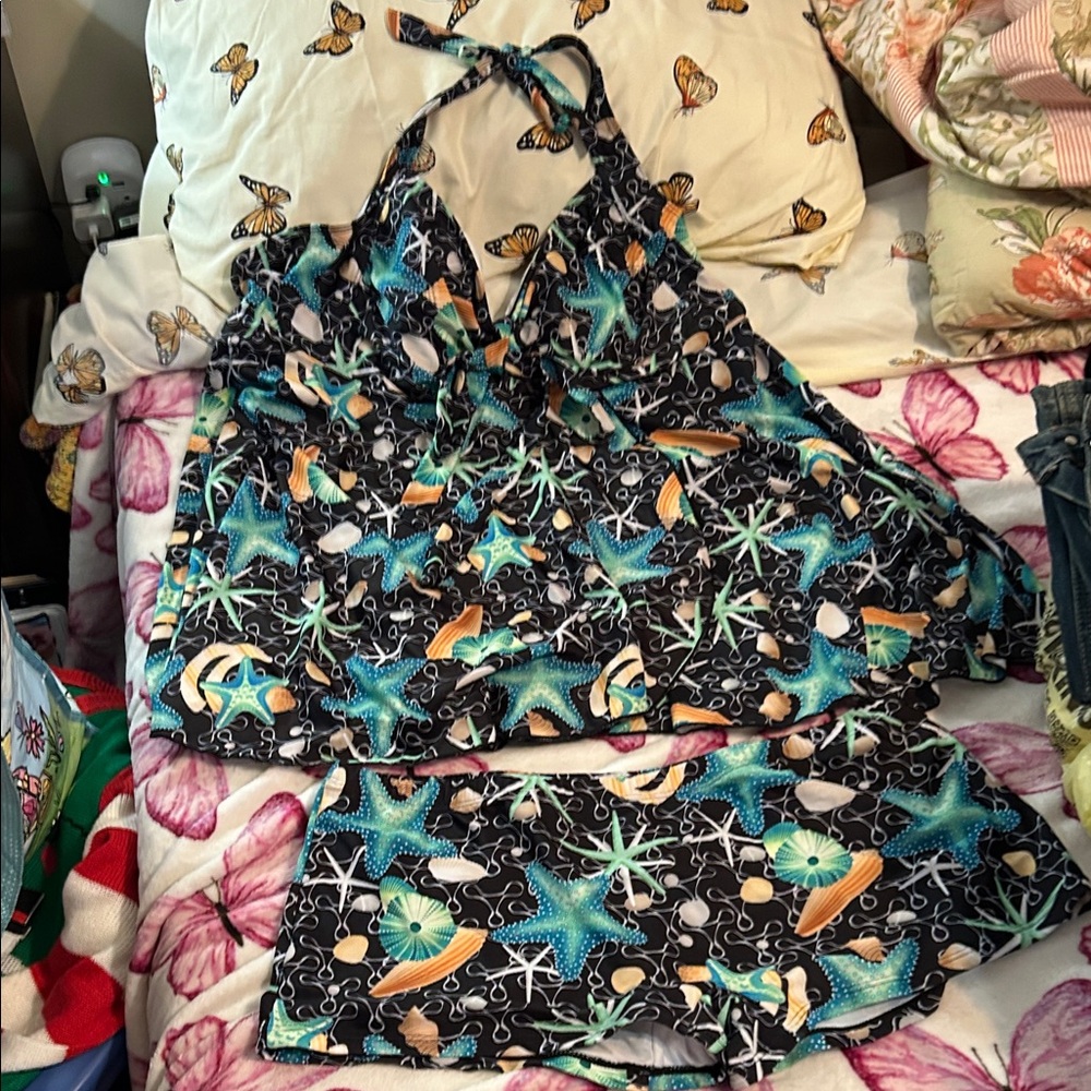 Starfish Print Sleepwear Set